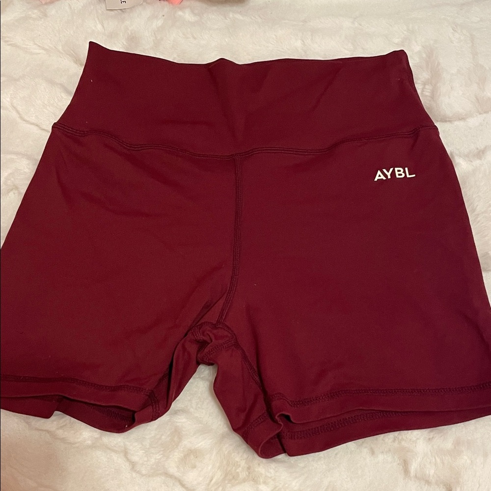 AYBL High Waist Maroon Shorts